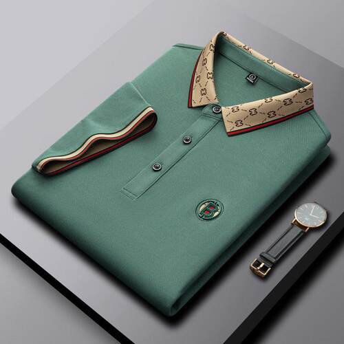 Fashion 2025 Short sleeved Summer Polo Shirt High end Design