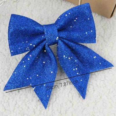20cm Large Bows Christmas Tree Bowknot Ornaments Gift Presen