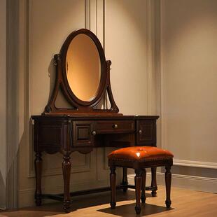 复古式 床做旧 EVE乡村全美实木床1床.8m主卧室双人婚大中古风法式