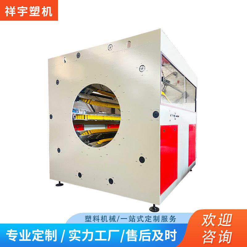加工定制pepvc牵引机塑料机械橡胶块多爪履带式塑料管材输送机