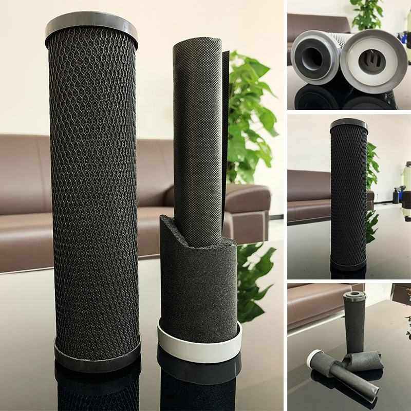 汇斯顿工厂直销20寸商用净水器纯水机椰壳CTO压缩活性炭网炭棒