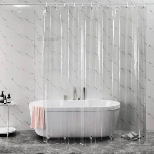 PEVA Shower Curtain Waterproof Plastic Clear Bath Curtains T