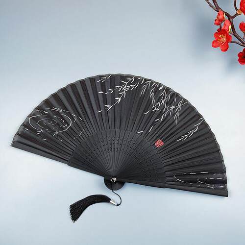 扇子折扇夏天中国风古风夏季随身可携式中式小折叠扇汉服旗袍舞蹈