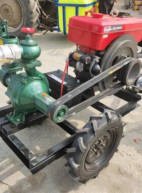 柴动机带超高压喷灌泵扬程高压力大输送NNR距离远可以油带喷灌设