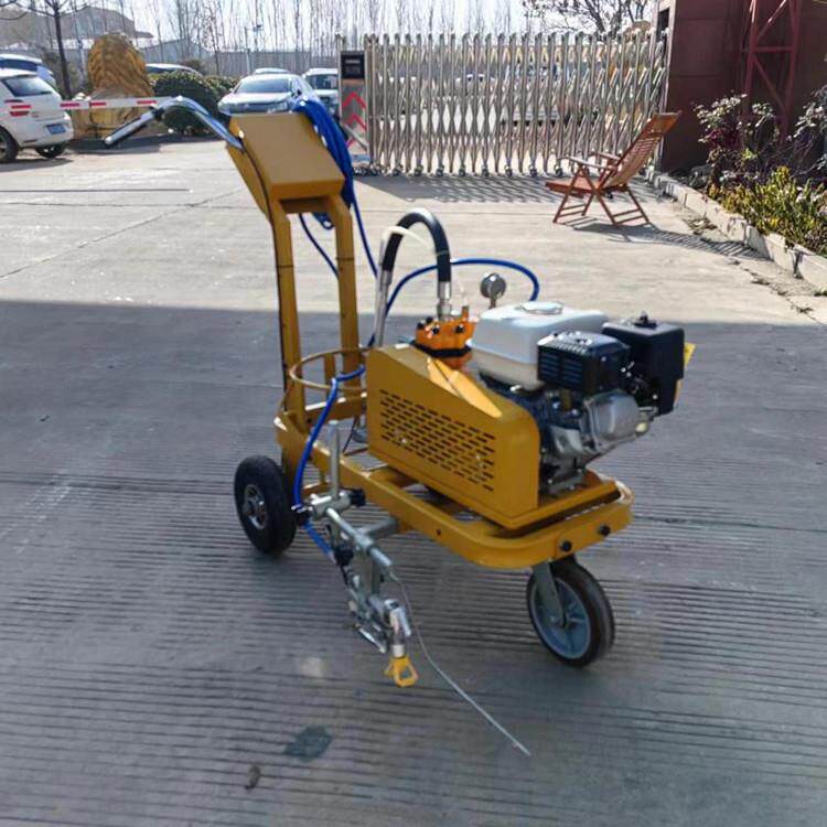 手推式汽油划线机冷喷划线胡小型手推式路面画线机道路标线划线机