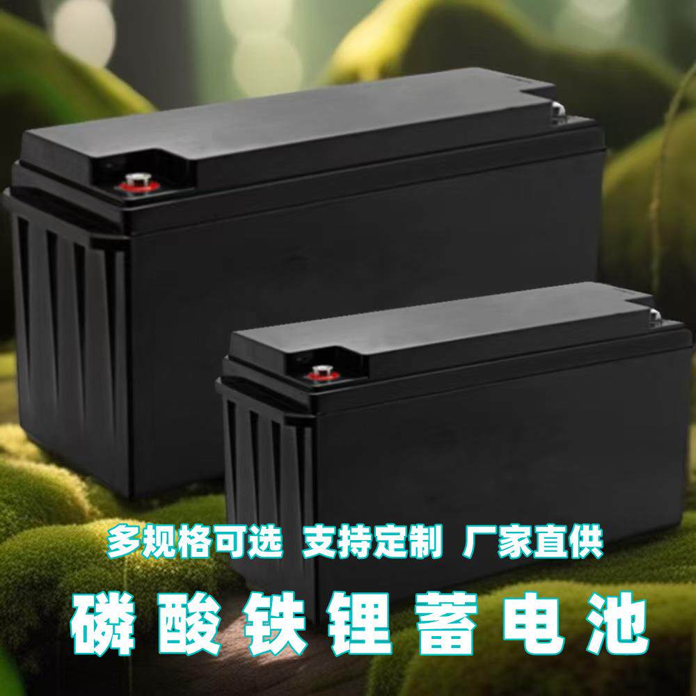 太阳能发电系统家用储能离网供电磷酸铁锂储能蓄电池100/200A