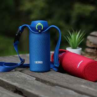 新款膳手提斜挎杯套JNL 350 500毫升专用压纹背带水杯保护套防摔