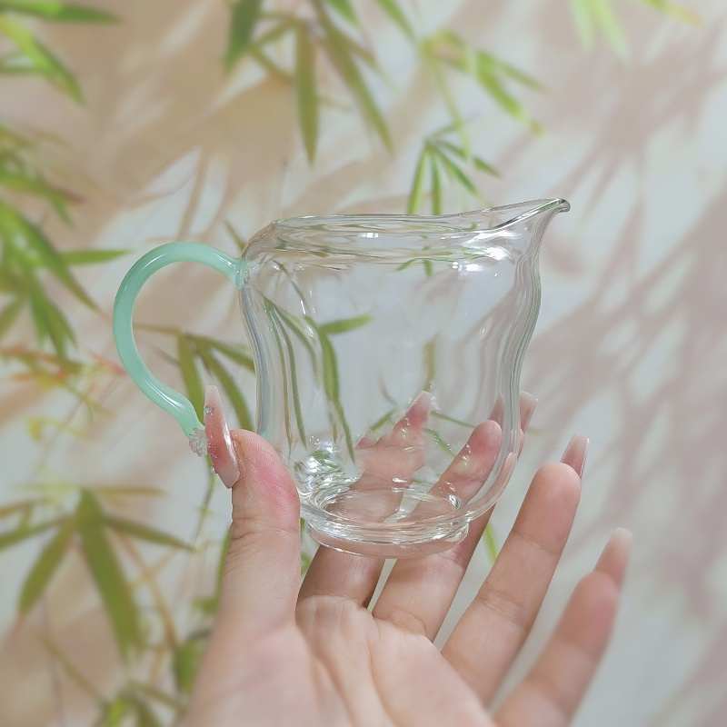 玻璃公道杯高档透明耐高温匀杯大容量茶海精致家用带把分茶倒茶器