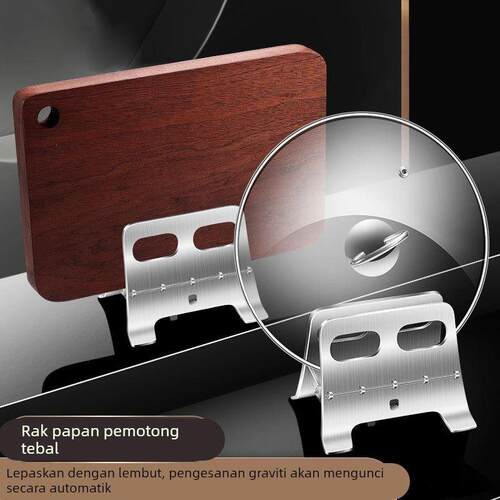 不锈钢置物架多功能锅盖菜板放置