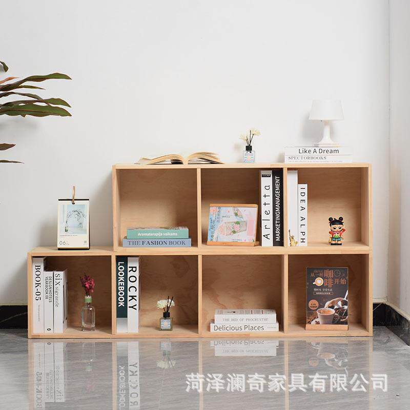 跨境木质厅儿童书架实纳飘窗柜家居落地式自木由组合收柜书柜客置