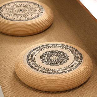 阳台蒲坐垫地团上看书J家榻用客厅地毯榻米坐垫中古风圆FS758565