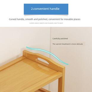 bamboo floor rack standi use made household Shoe simple