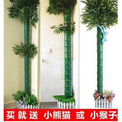 落下水管道装饰遮挡包暖气管道装饰花藤条彷真竹节塑料假树皮竹子