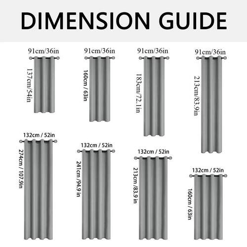 2pcs Modern 100% Blackout Solid Curtains, Window Curtains fo