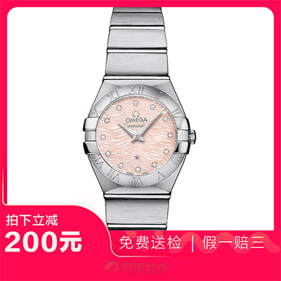 捡漏未使用99新欧米茄星座精钢石英女士手表123.10.24.60.57.002