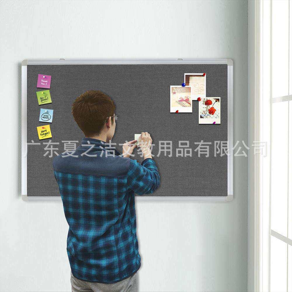 软木板照片墙水宣松板式家用留言板挂图钉告示传栏展板示图636钉