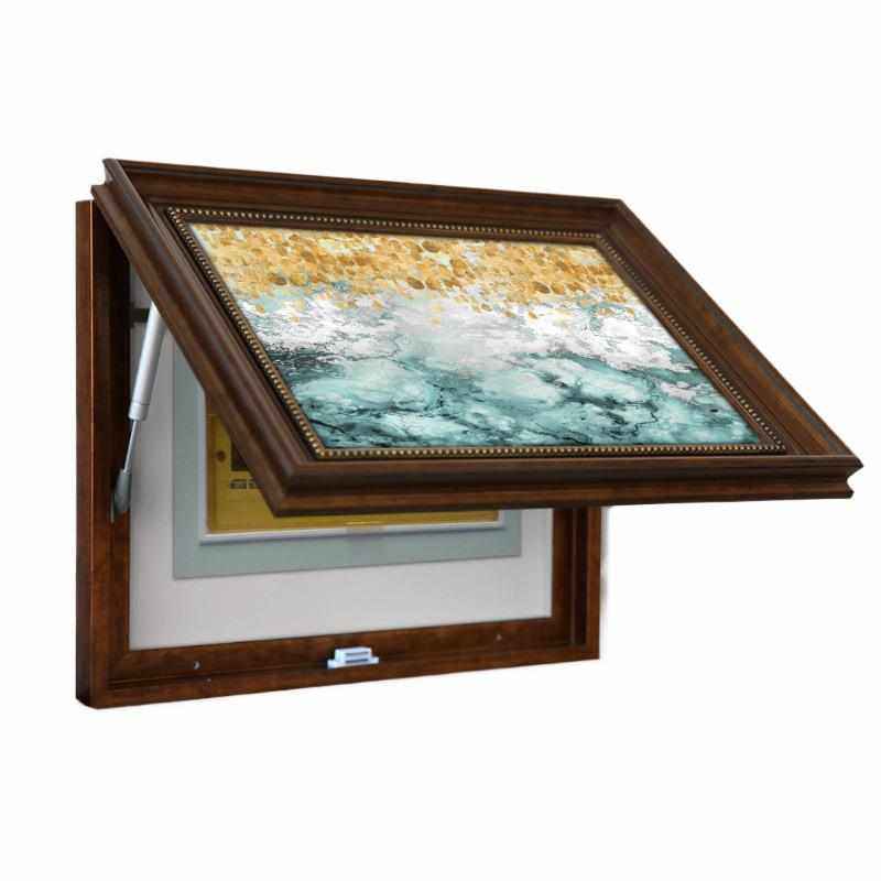 美式现代抽象电表箱装饰画简美轻奢餐厅客厅液压可推拉配电箱挂画,家居饰品,现代装饰画,淘宝优惠券,粉丝福利购,淘宝优惠卷