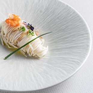 白兰陶瓷盘子深盘菜盘碟子感牛排盘子白色餐盘家用餐具