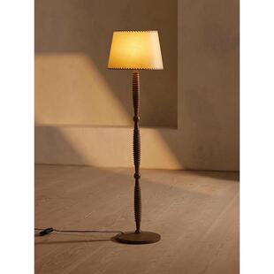 美式复古落地灯客厅卧室法式中古风实木沙发旁高级感氛围灯台灯