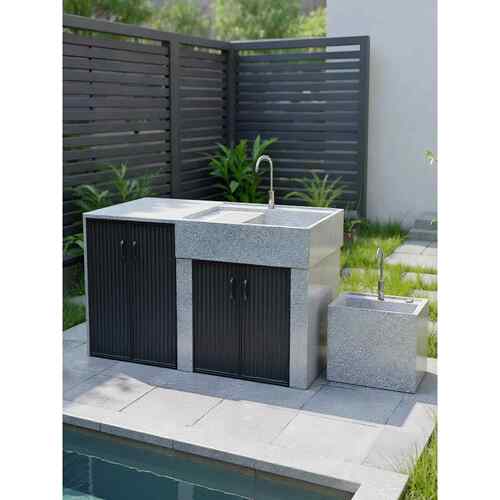 天然花岗岩洗衣池室外室内洗衣机橱柜庭院水槽脸盆与搓板脸盆