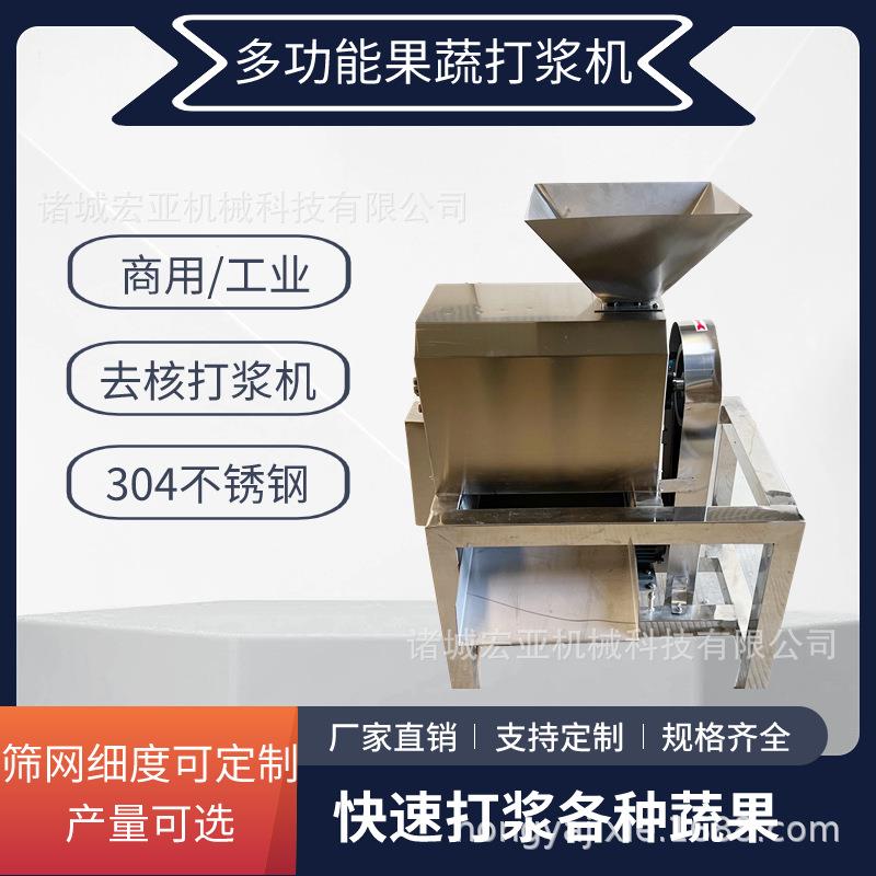 商用果蔬打浆机工业红枣蓝莓打泥机电动芒果去核打浆机