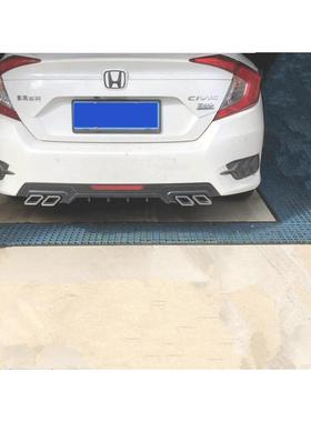 十代思用域专四小排气管新思域四出后扰流出板609改装排气管包围