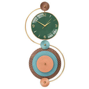 现代家用个性挂件美式轻创意奢钟表客厅墙壁挂表壁式挂钟石英家居