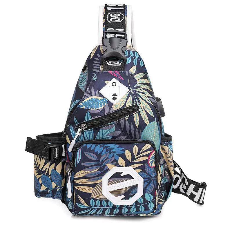 单肩包休闲情侣时尚帆布韩版胸包