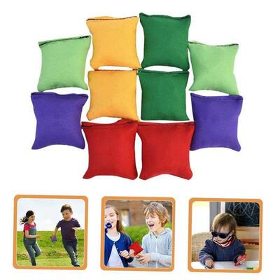 10Pcs Bean Bags Toss Game Bean Bag Toss Game Supplies Small