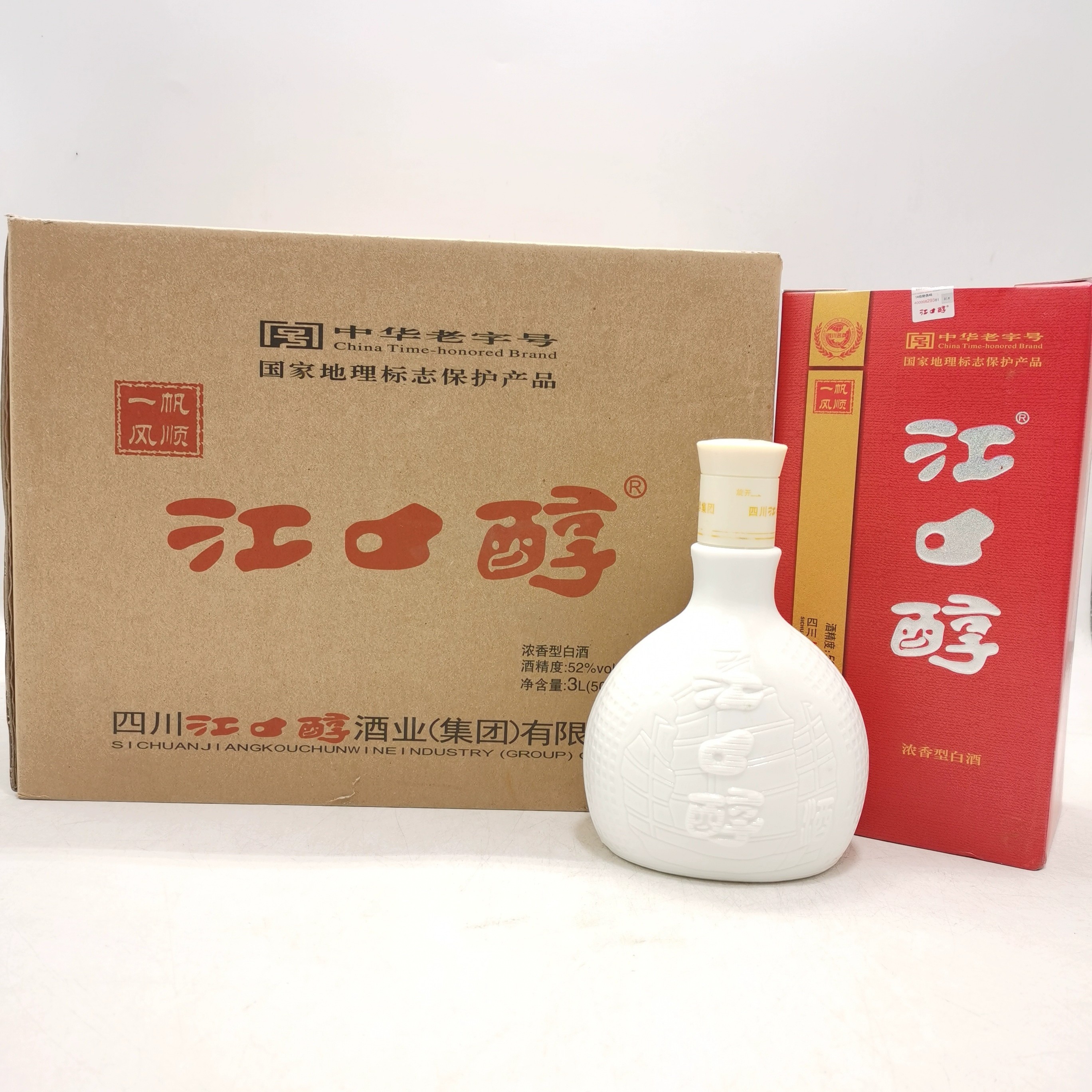 2010年52度江口醇一帆风顺酒500ml*6瓶 浓香型白酒 陈年老酒纯粮