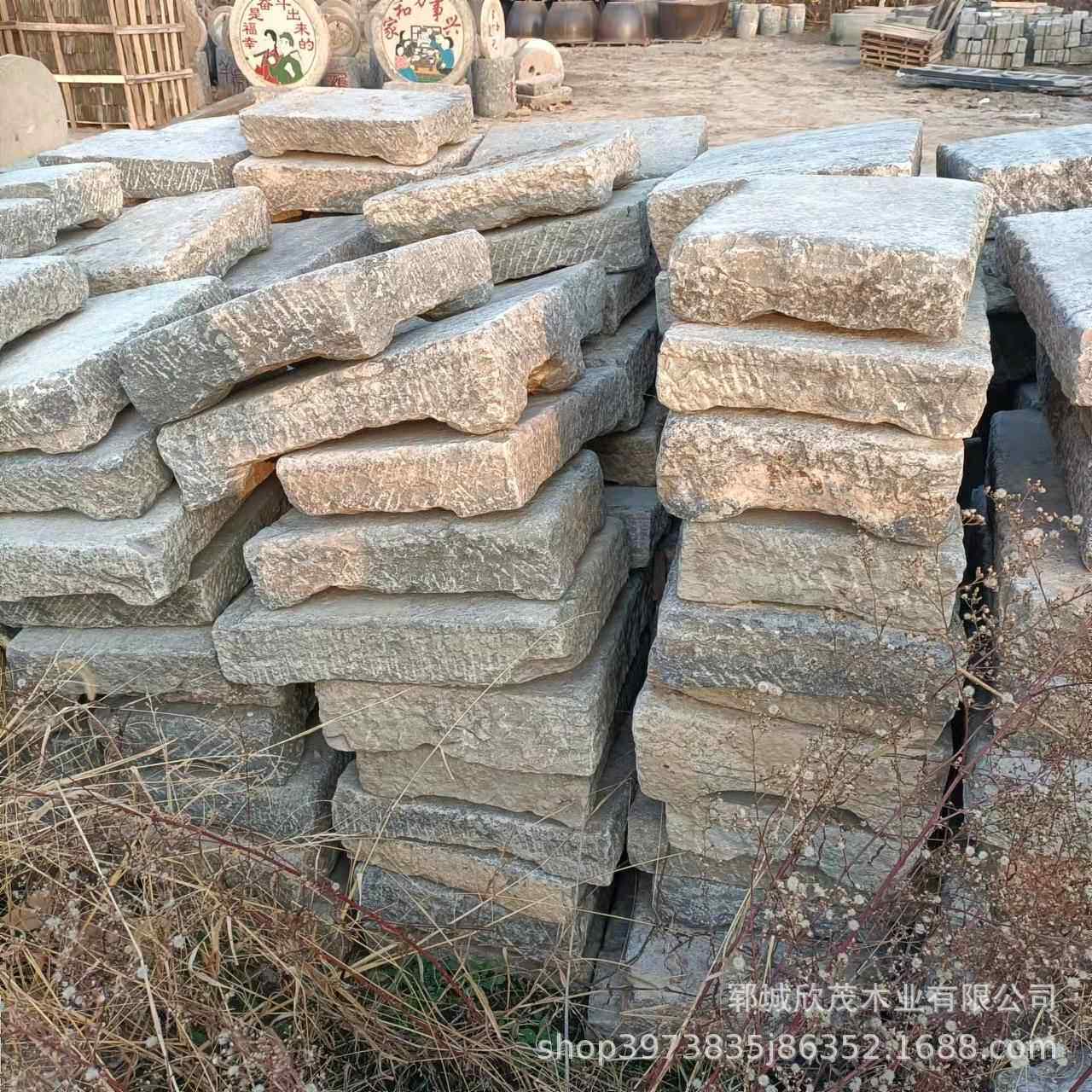 上新款青石仿古石雕石槽农场旧猪槽子民间景区旧牛槽马槽流水摆件