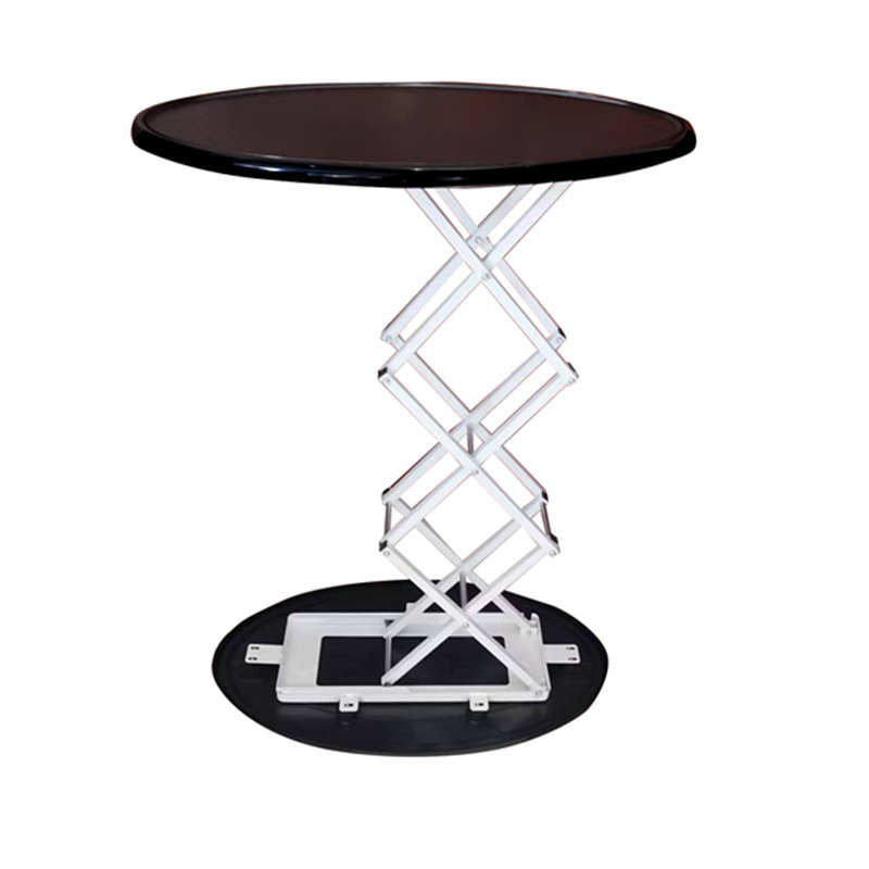 液压升降展示台拍拍桌弹力布展示台促销试吃展示架气缸快幕秀前台