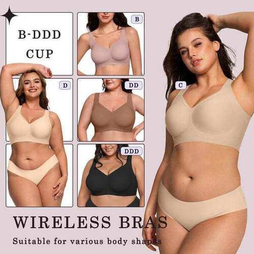 Women Criss Cross Wireless Bra Breathable Comfortable