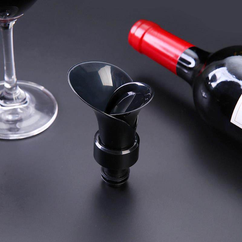 花瓣型红酒瓶塞倒酒器通用葡萄酒瓶塞存酒器二合一封口瓶盖醒酒器
