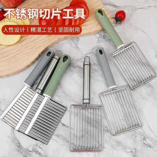 现货不锈钢西红柿午餐肉切片器 花型鸡蛋切片 水果切割器厨房工具