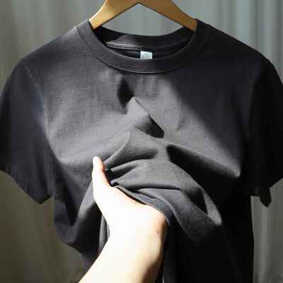 MAROLIO~柔和高级灰！ 270g重磅纯棉品质炭灰T恤宽松百搭短袖男女