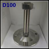 D100重型304不锈钢调节支撑脚脚杯地脚设备载重脚m16m18m20m24m30