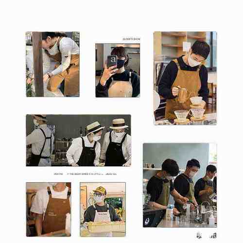 围裙女家用厨房2021新款防水防油做饭定 制印字餐饮夏季薄款男