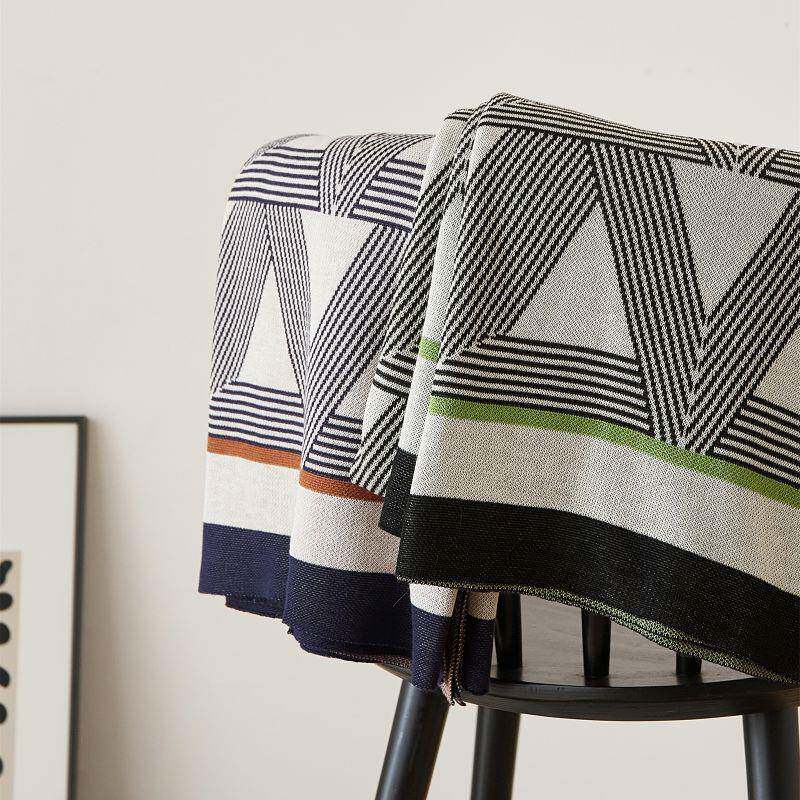 天丝提花针织毯网红毯办公室午睡毯沙发休闲床尾盖毯子跨境