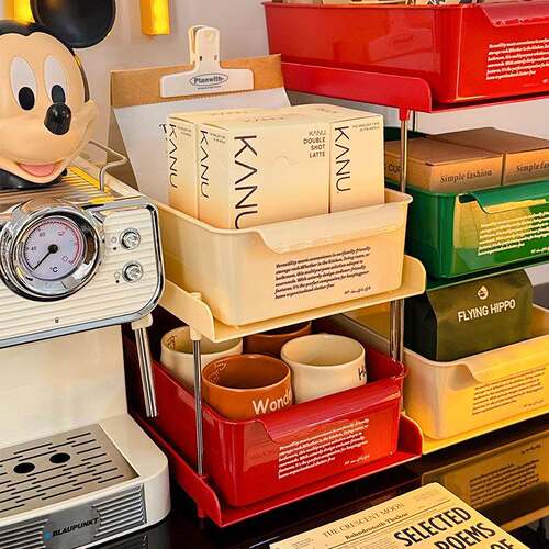 Desktop Organizer Capsule Coffee Corner Milk Tea Tea Bag Dra