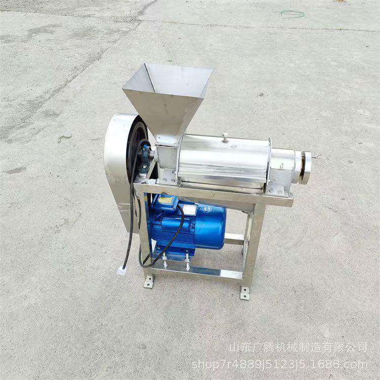 中药材挤压榨汁机大型水果蔬菜破碎打汁机工业商用生姜压汁机