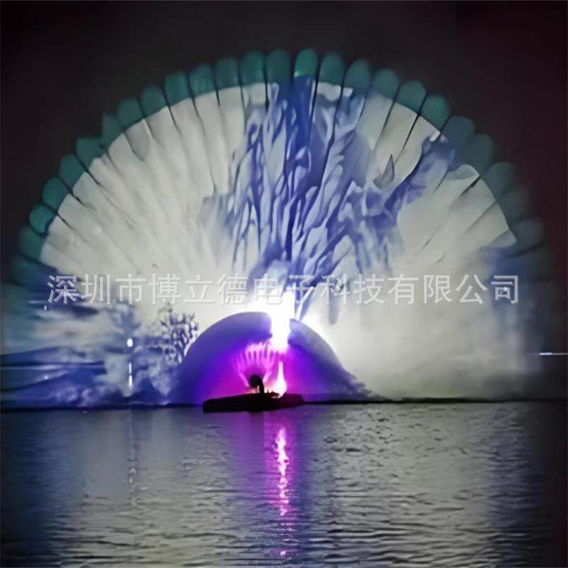 非标户外音乐喷泉3D水幕电影投影仪控制系统大型漂浮设备激光水秀
