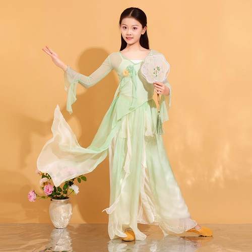 正品新儿童古典舞服装、中舞蹈国艺术测试服装伞舞、扇布子舞、梯