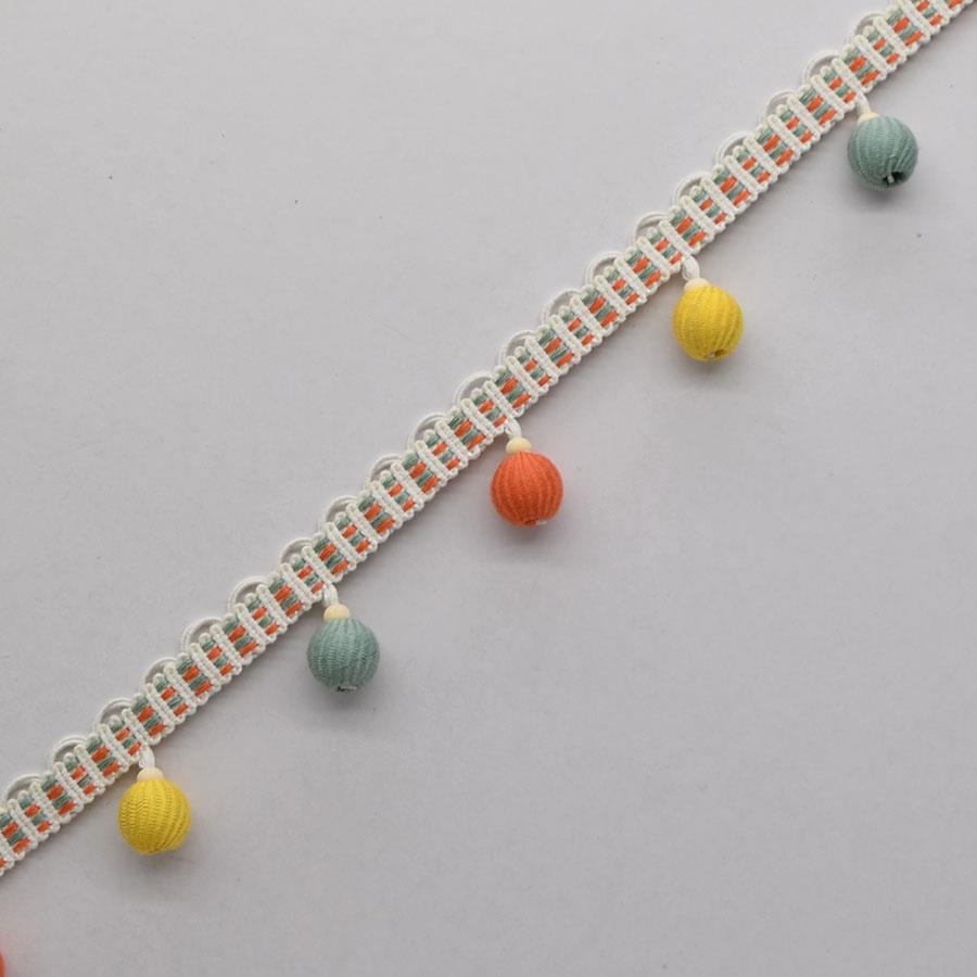 天河蕾丝新网红小红树推荐窗帘覆古串珠黑白真丝木珠纱窗立