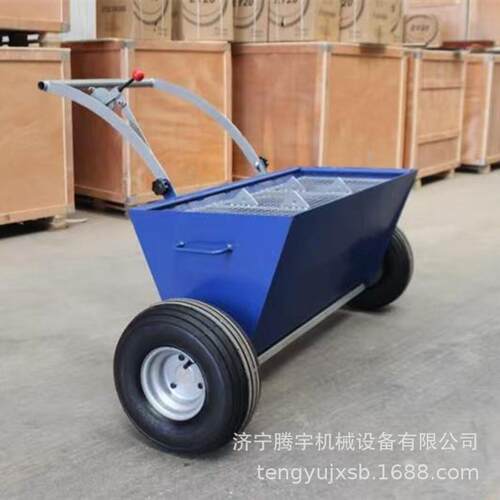 腾宇电动金刚砂布料机手推式精钢砂撒料机座驾式金刚砂布料机现货