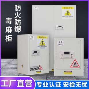 防火全钢实验室柜双层柜锁用品易制毒毒柜储存双安全麻防爆保险柜