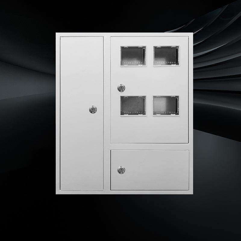 镀锌加厚三门电表箱 室内外小区照明箱1100x1000x160防雨电表箱