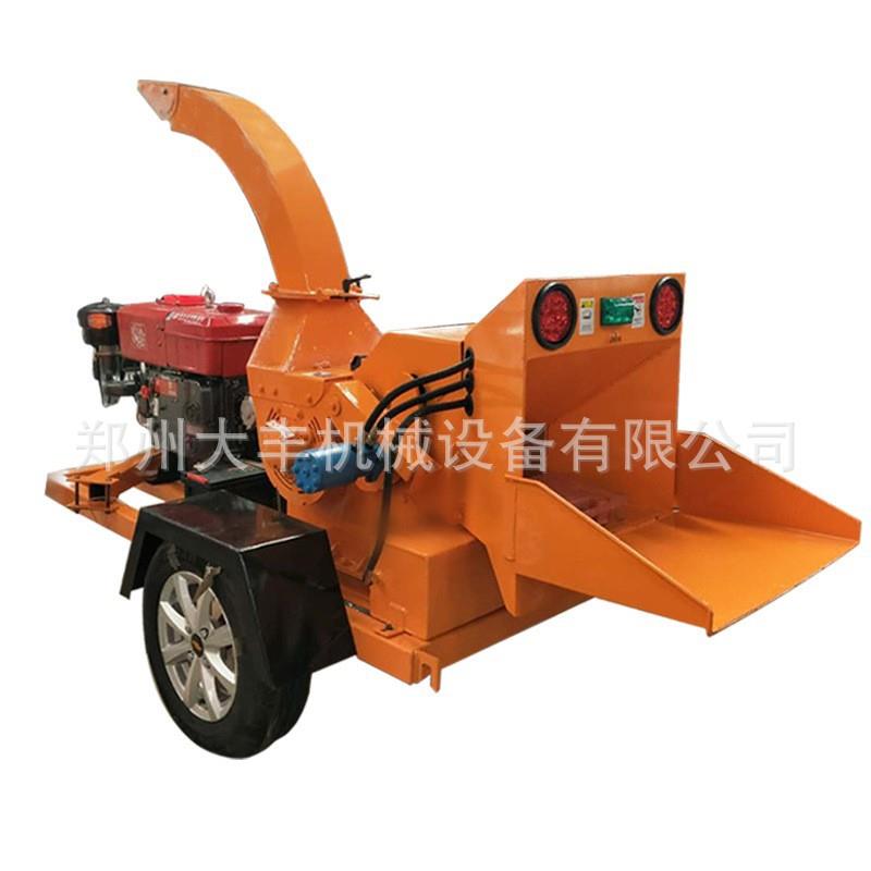 厂价树枝木材粉碎机园林绿化垃圾碎枝机移动式枝条粉碎机