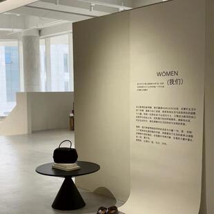 店装 ins风女服装 饰陈列挂件橱窗海报帆布条橱窗挂布定制印刷宣传
