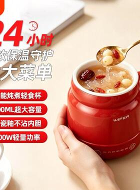 新品可携式旅行杯烧水杯多功能加热电热杯小型可携式电炖养生杯炖